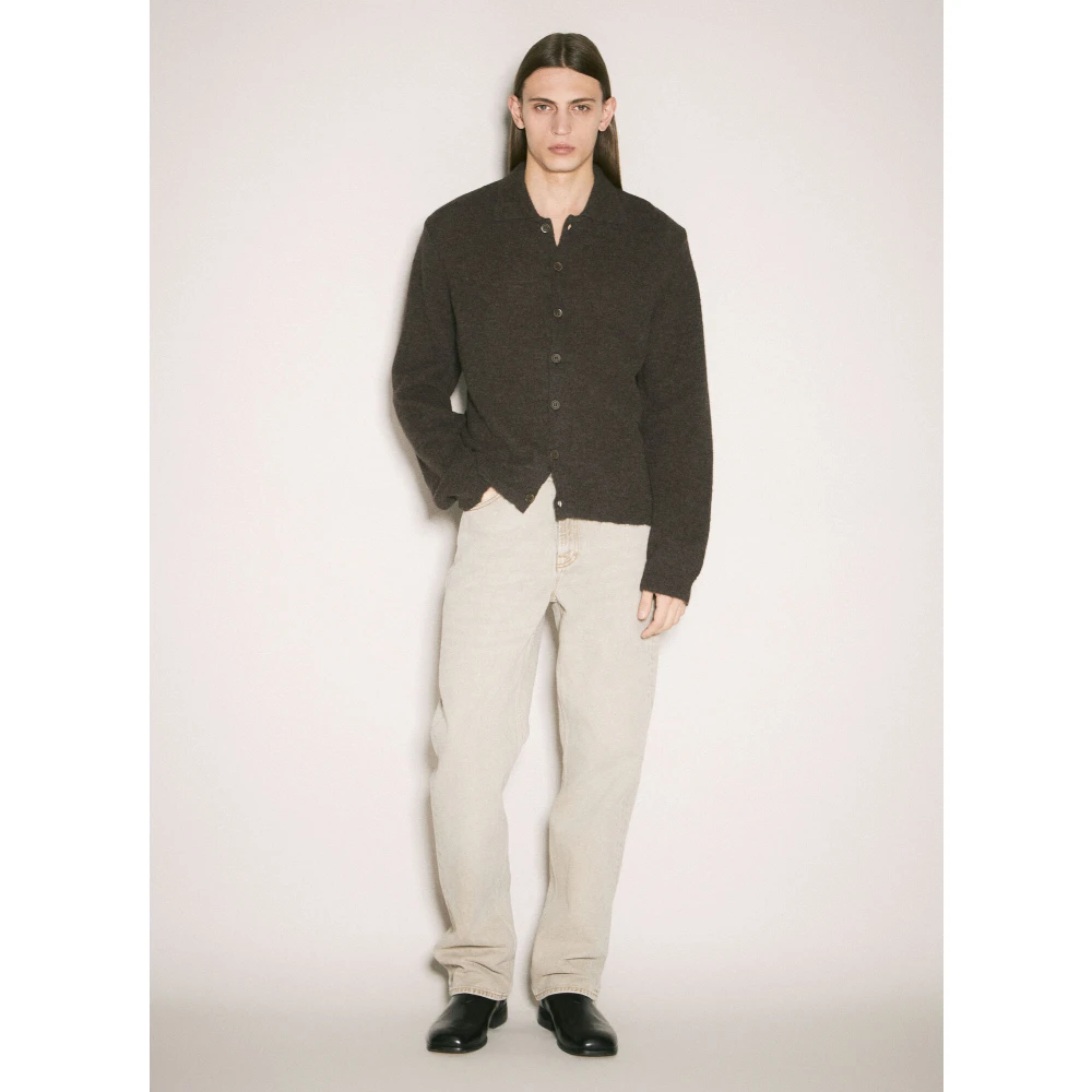 Our Legacy Wolblend avondpolo vest Brown Heren
