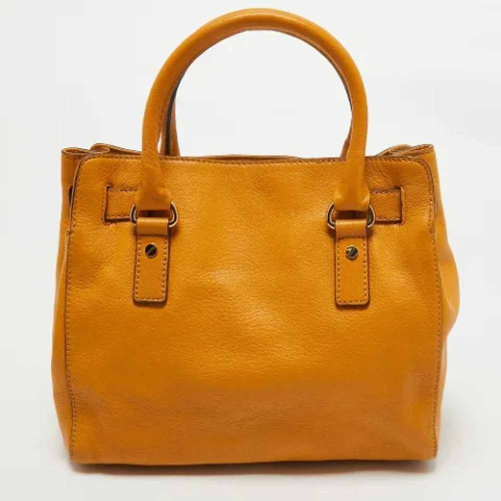 Michael Kors Pre-owned Leather shoulder-bags Yellow Dames