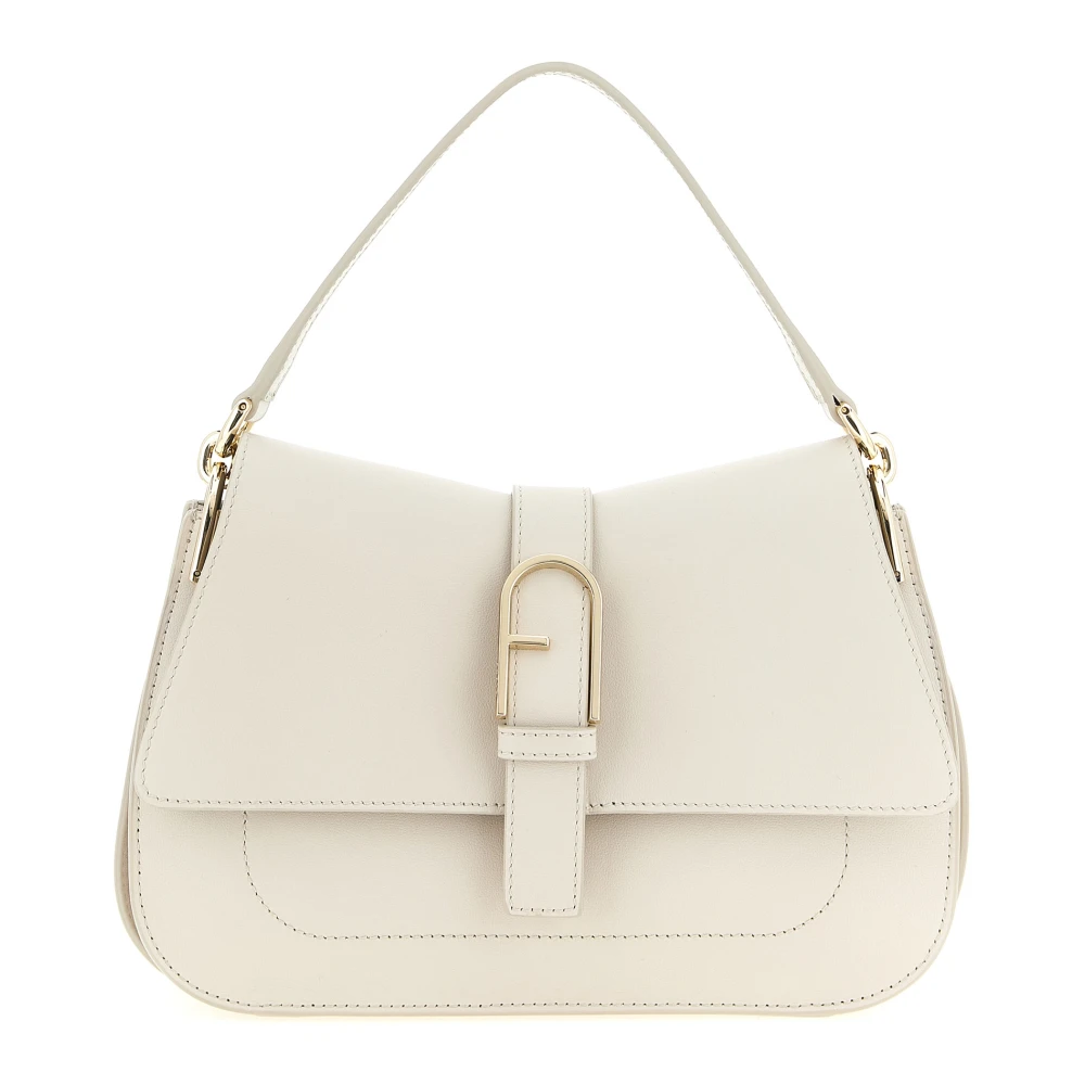 Furla Women's Beige Flow M Top Handle - Shoulder Bags - One Size - Bags
