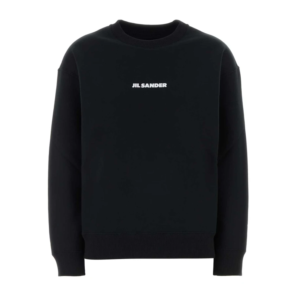 Jil Sander Women's Black Cotton Sweatshirt - Sweatshirts - M - Sweatshirts & Hoodies