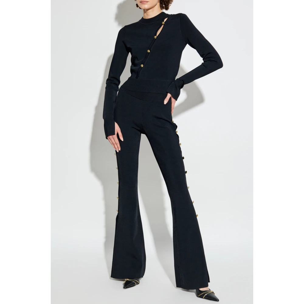 Versace Jeans Couture Trui met sluiting Black Dames