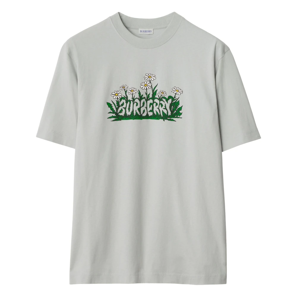 Burberry Grijze T-shirts en Polos met Print Gray Heren