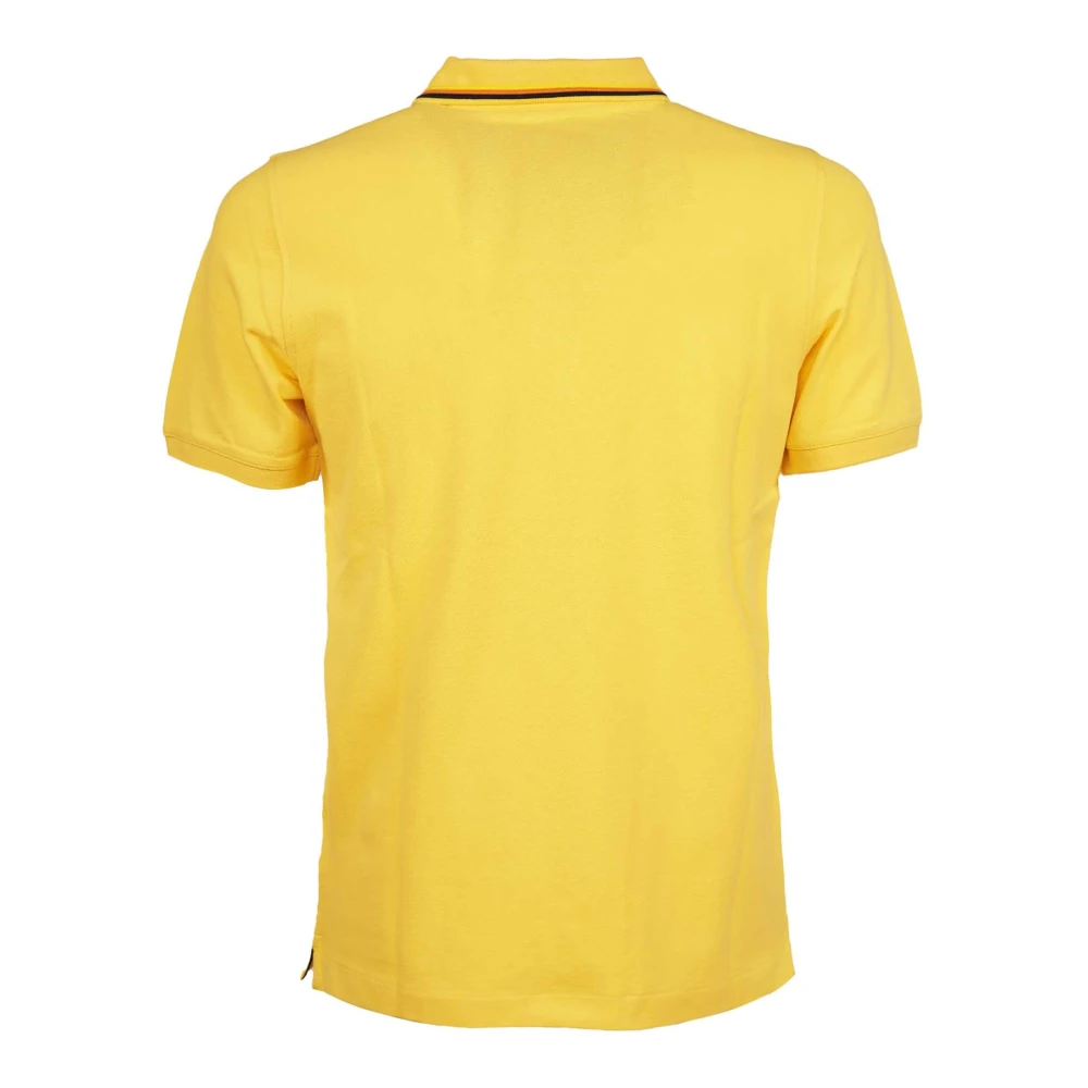 K-way Gele Slim-Fit Polo Shirt Yellow Heren