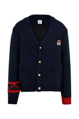 Blå Cardigan Sweaters