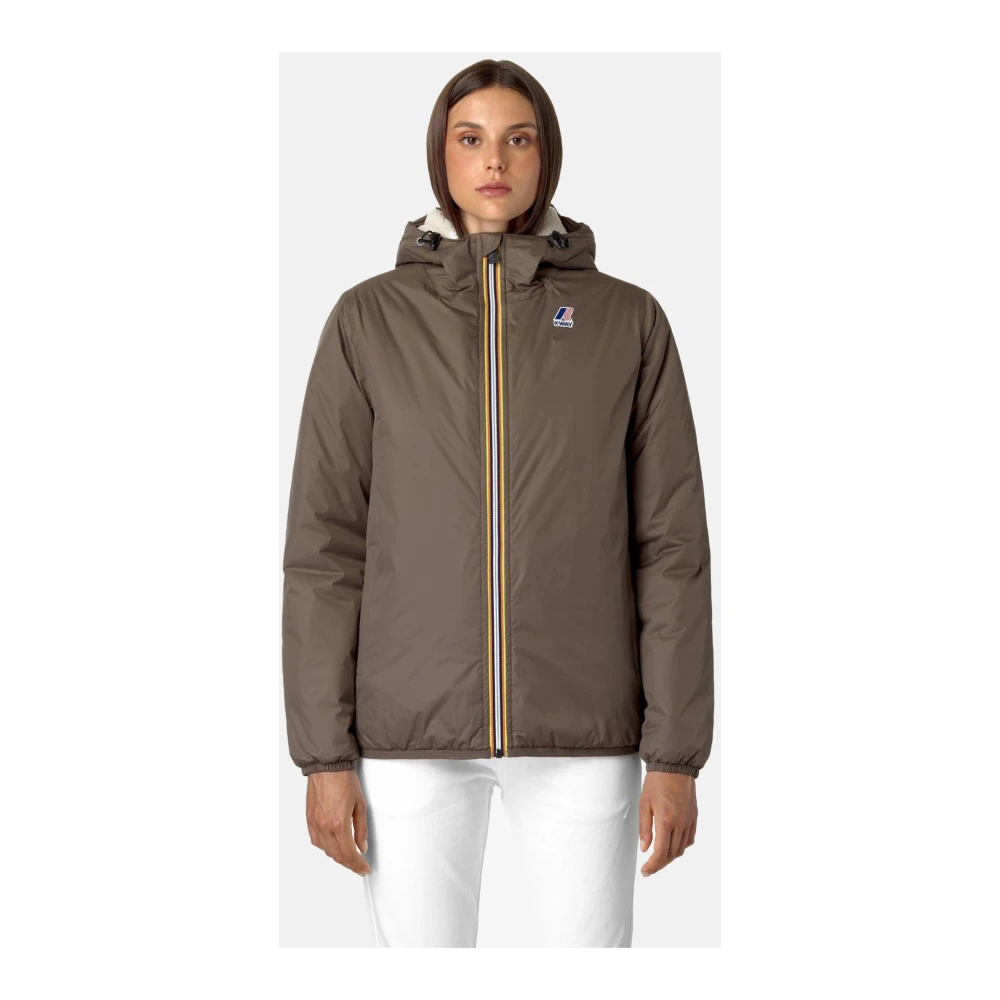 K-way Lichtgewicht Opvouwbare Jas Brown Heren
