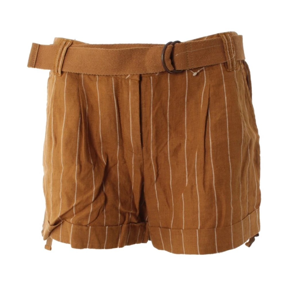 Tommy Hilfiger Brun Linne Shorts för Kvinnor Brown, Dam