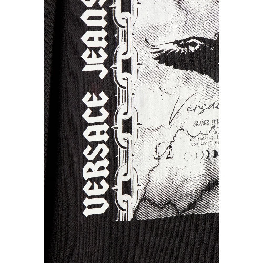 Versace Jeans Couture Gedrukte sweatshirt Black Heren