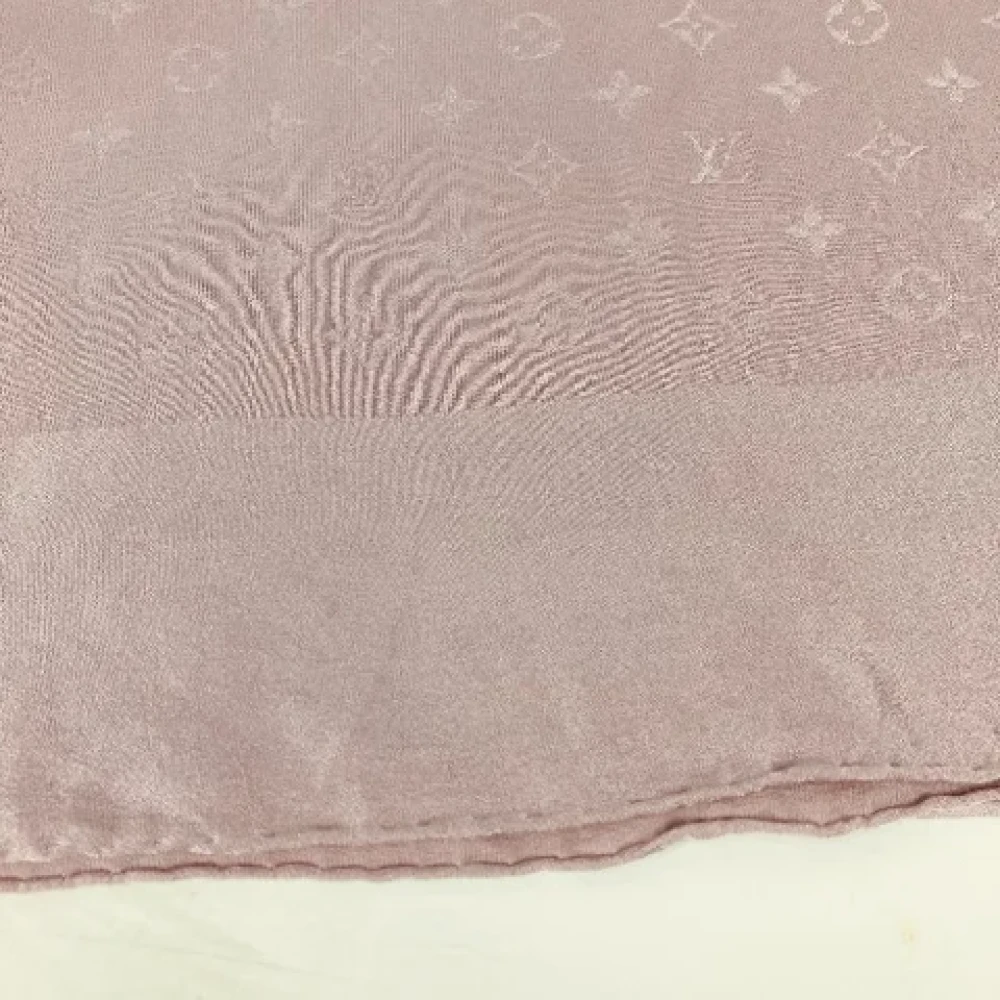 Louis Vuitton Vintage Pre-owned Fabric scarves Purple Dames