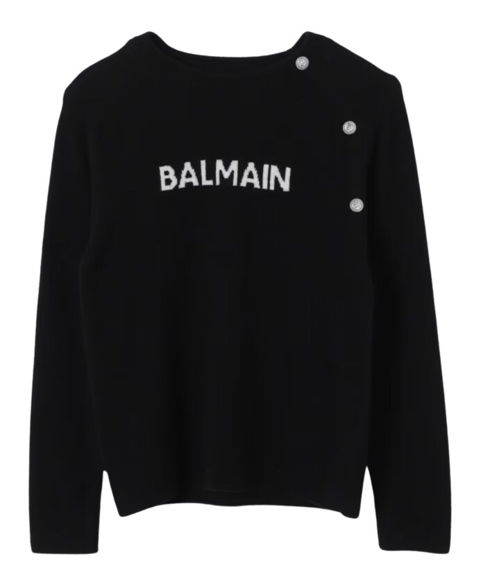 enfants-pull-noir-avec-logo-blanc