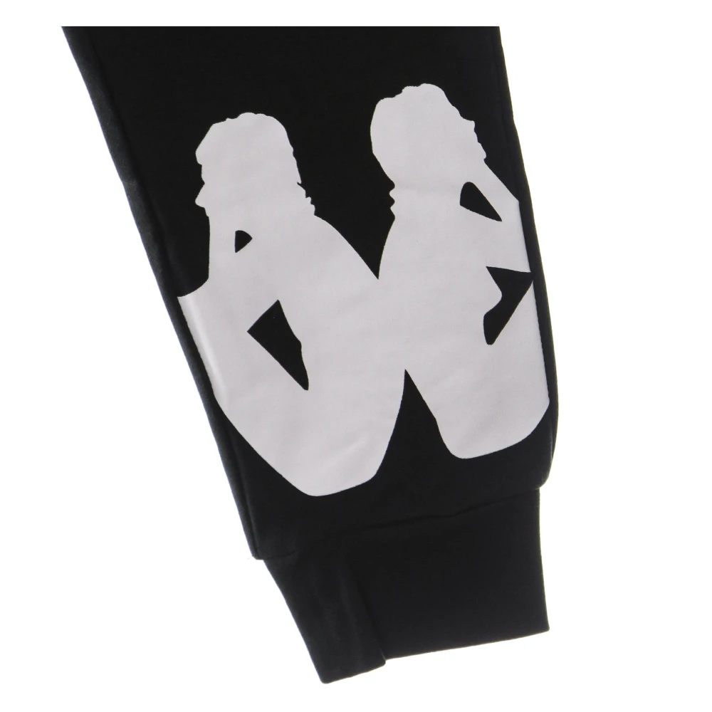 Kappa Zwart Wit Lichtgewicht Trainingsbroek Black Heren
