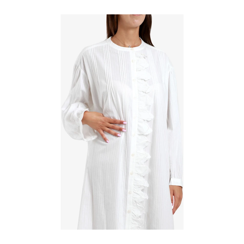 Semicouture Witte Kant Jurk White Dames