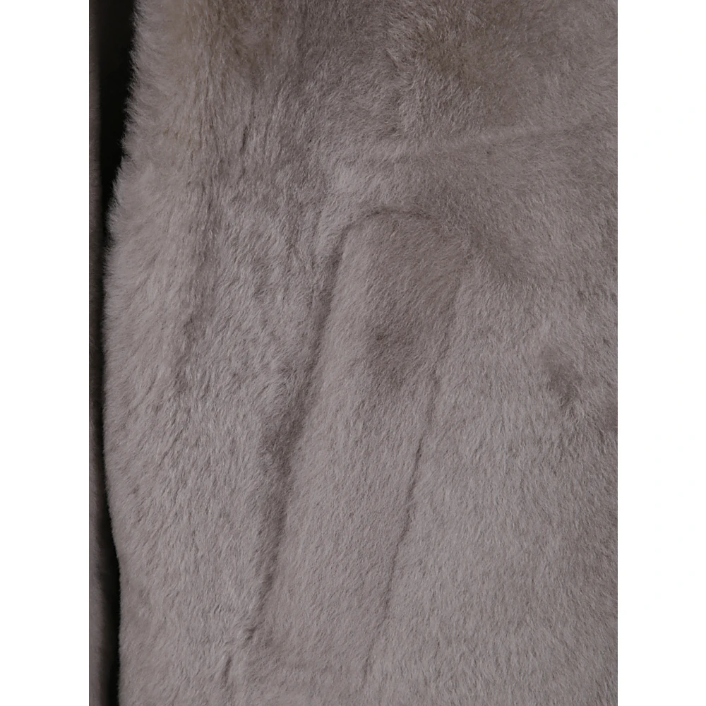 Yves Salomon Moon Lacon Jacket Gray Dames