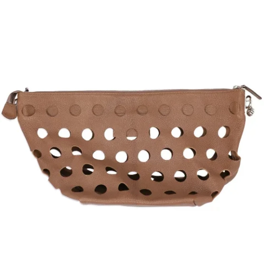 Marni Pre-owned Leather shoulder-bags Brown Dames