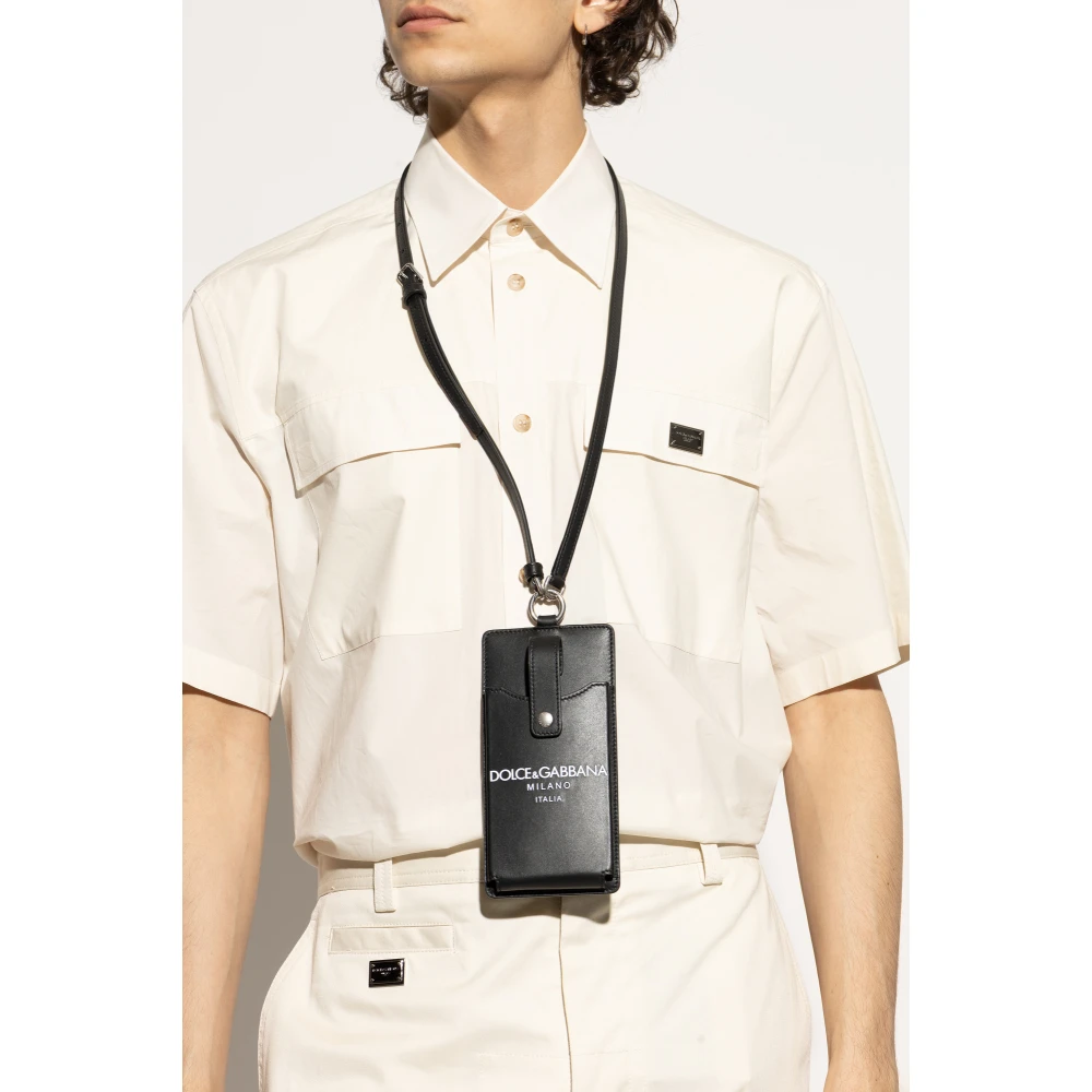 Dolce & Gabbana iPhone-hoesje met band Black Heren