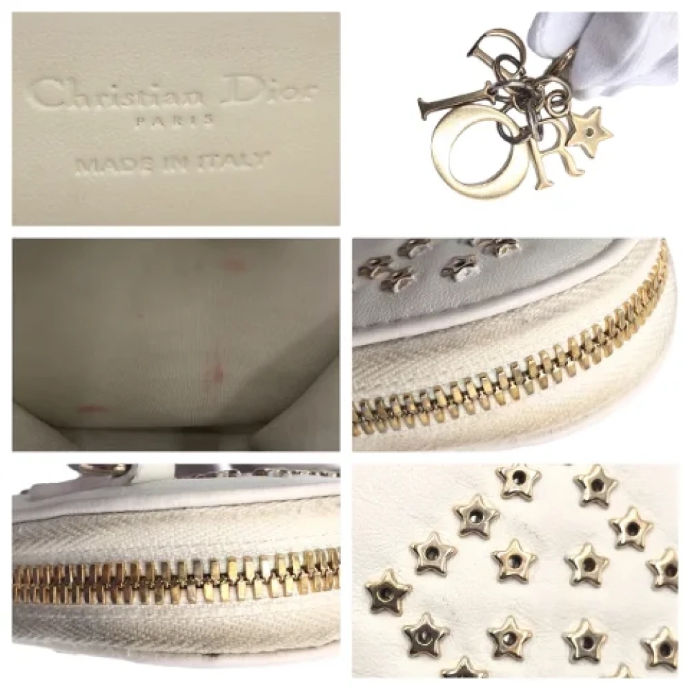 Dior Vintage Pre-owned Leather dior-bags White Dames