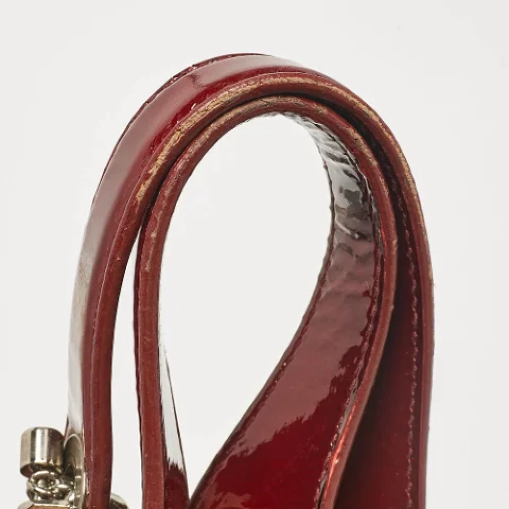 Dior Vintage Pre-owned Leather totes Red Dames