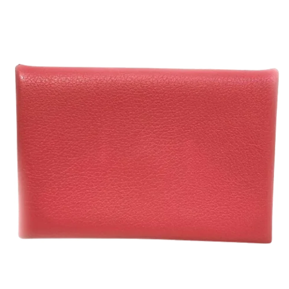 Hermès Vintage Pre-owned Leather wallets Pink Dames