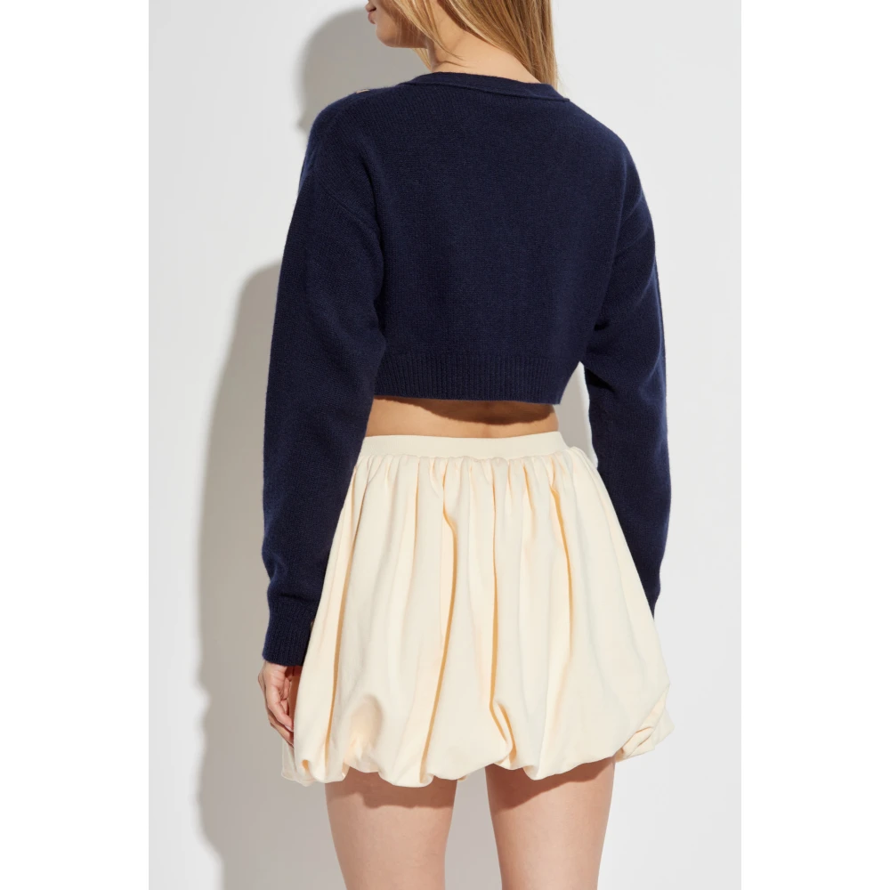 Marni Korte kasjmier vest Blue Dames