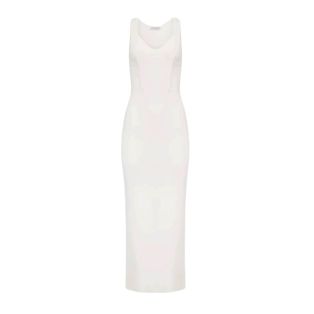 Nina Ricci Vit Korsett Midi Klänning White, Dam