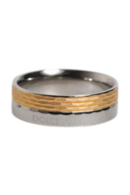 Tvåtonad Texturerad Ring