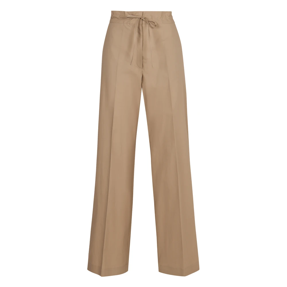 P.a.r.o.s.h. Katoenen Elastische Taillebroek Beige Dames