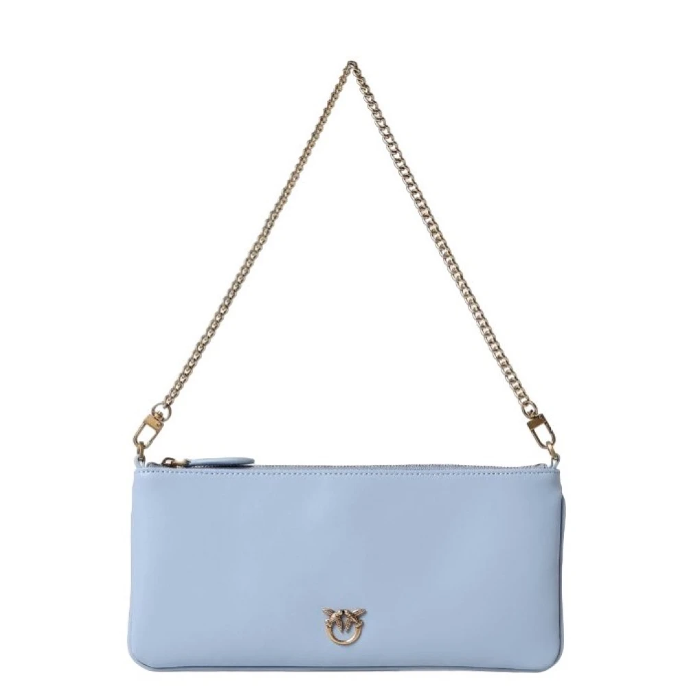Pinko Love Birds Logo Schoudertas Blue Dames