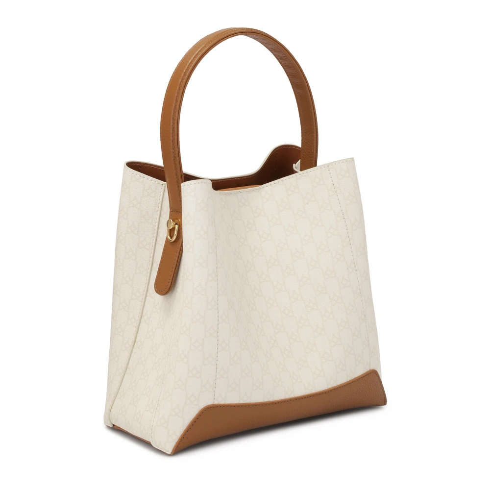 Kazar Tweekleurige handtas versierd met print White Dames