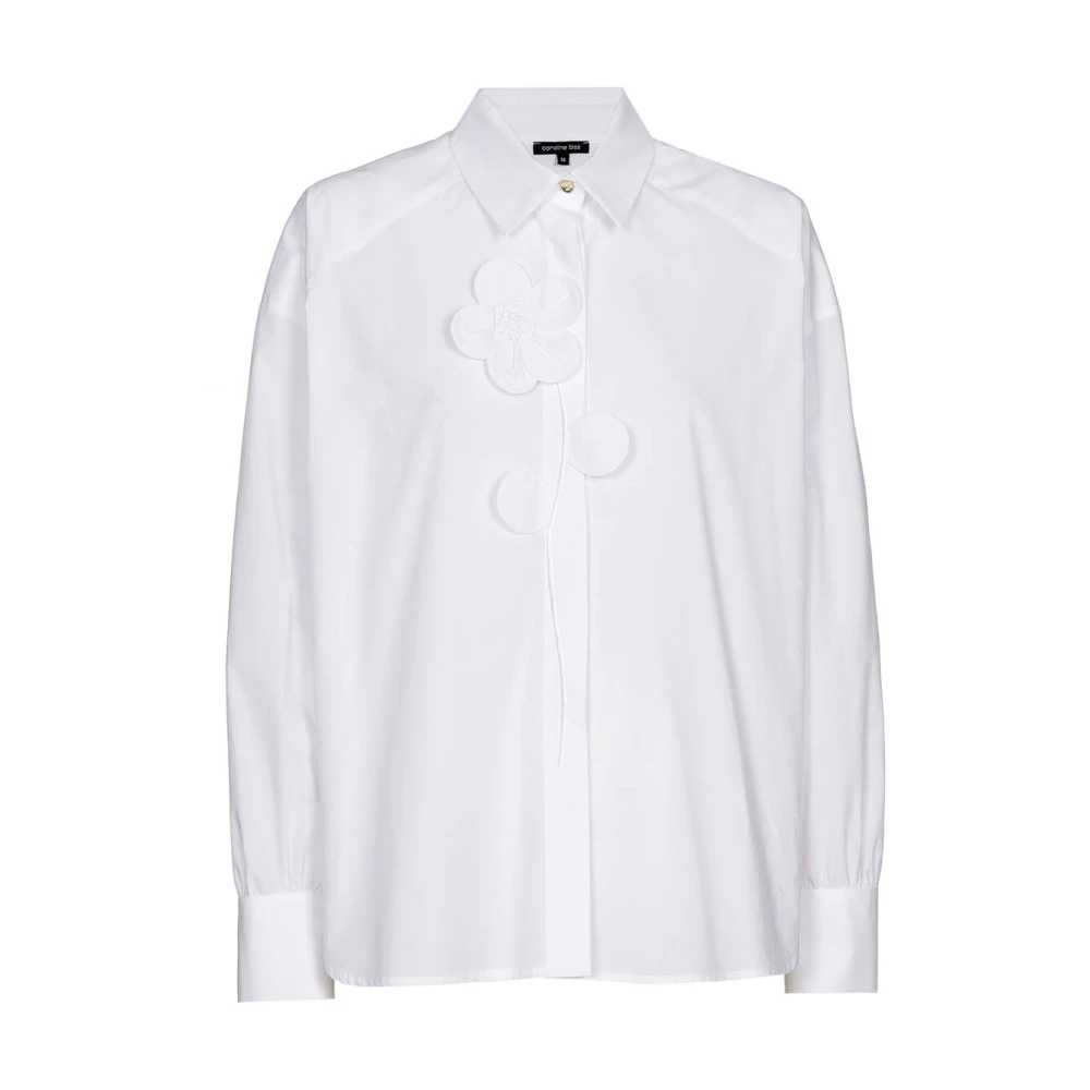 Caroline Biss Elegante Blouse met Lange Mouwen White Dames