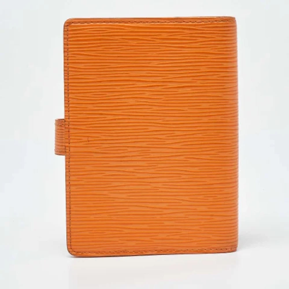 Louis Vuitton Vintage Pre-owned Leather home-office Orange Dames