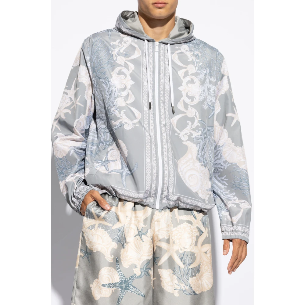 Versace Jas met Barocco Sea print Multicolor Heren