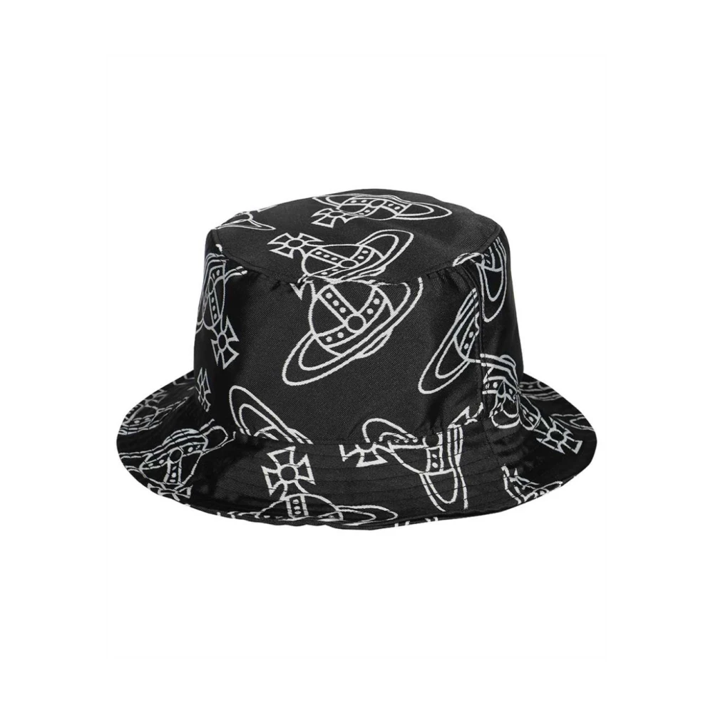 Vivienne Westwood Lyxig Logo Bucket Hat Black, Herr