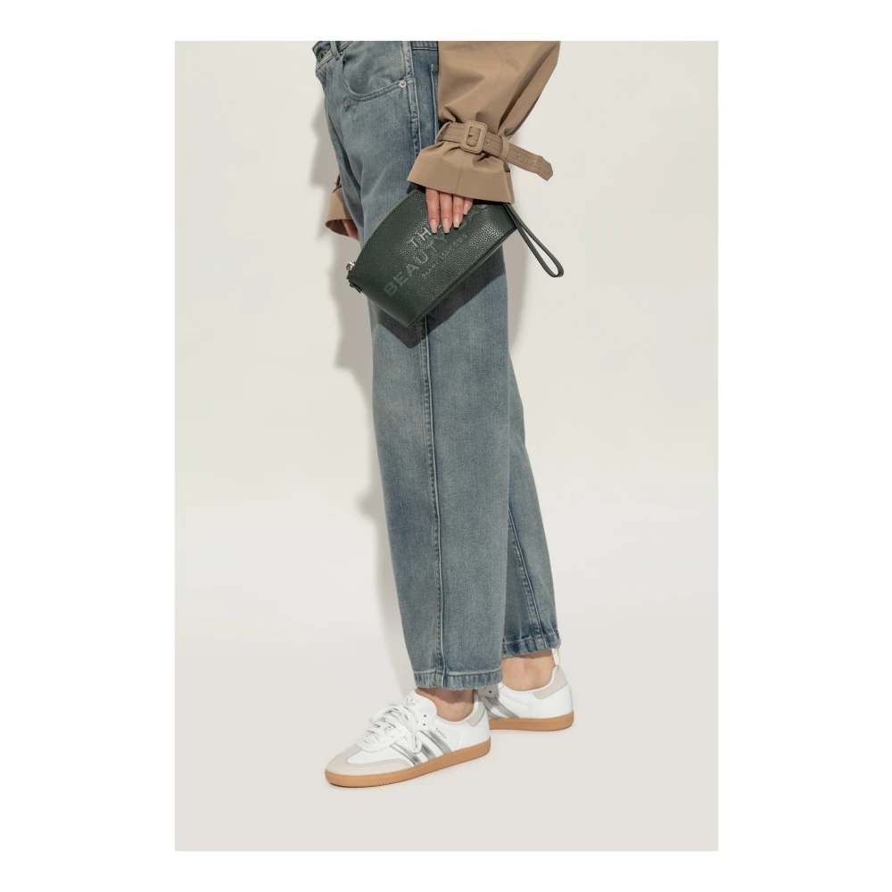 Marc Jacobs Leren make-uptas Green Dames