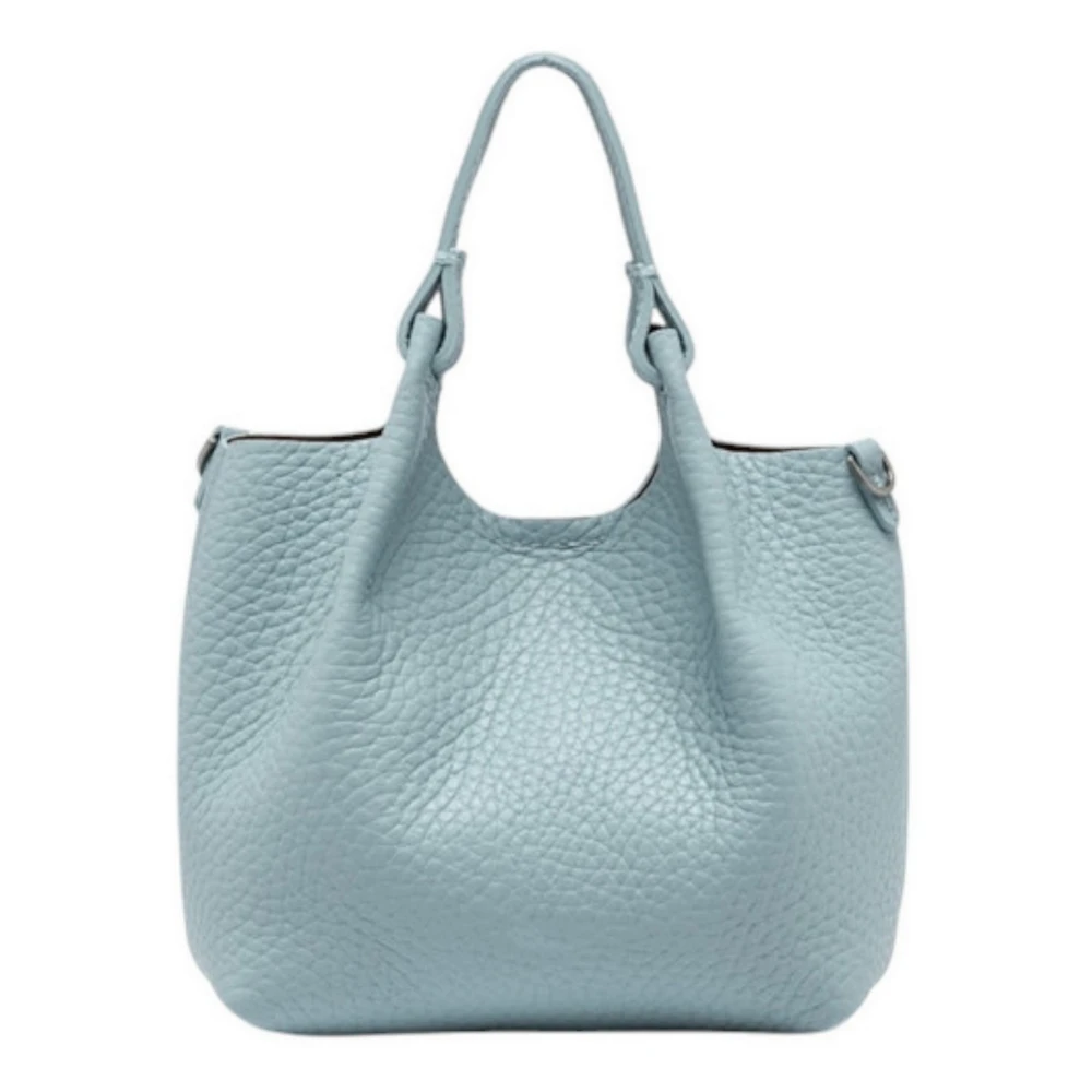 Gianni Chiarini Heldere Blauwe Leren Bubble Tas Blue Dames
