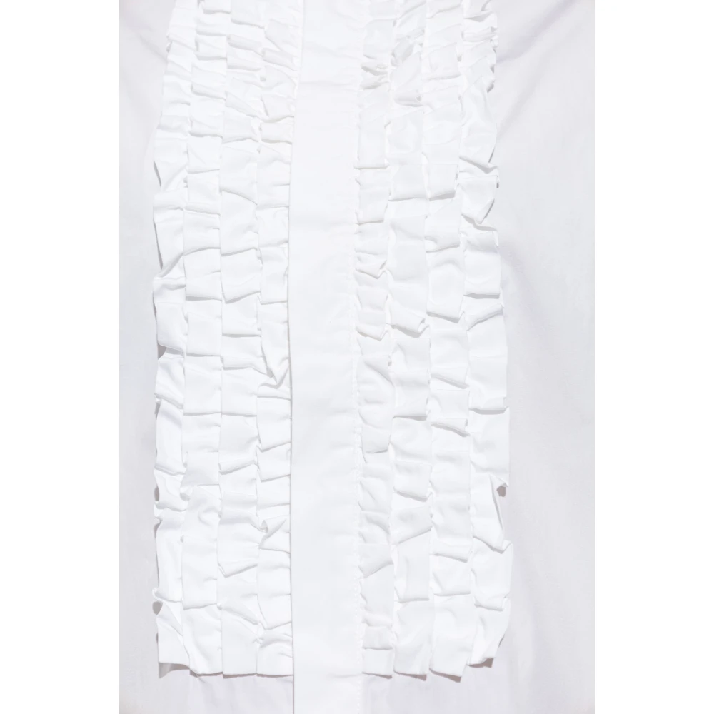 Bottega Veneta Gerimpeld Shirt White Dames