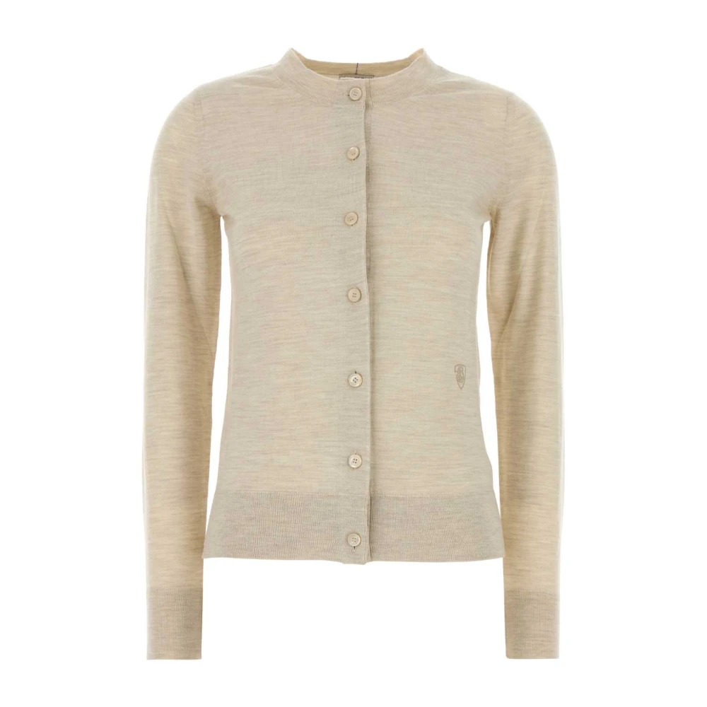 Burberry Women's Beige Sand Wool Cardigan - Cardigans - S - Knitwear