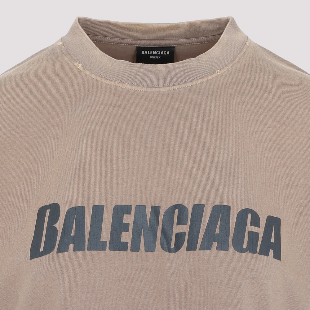 Balenciaga Groene Noos T-shirt Dameskleding Beige Dames