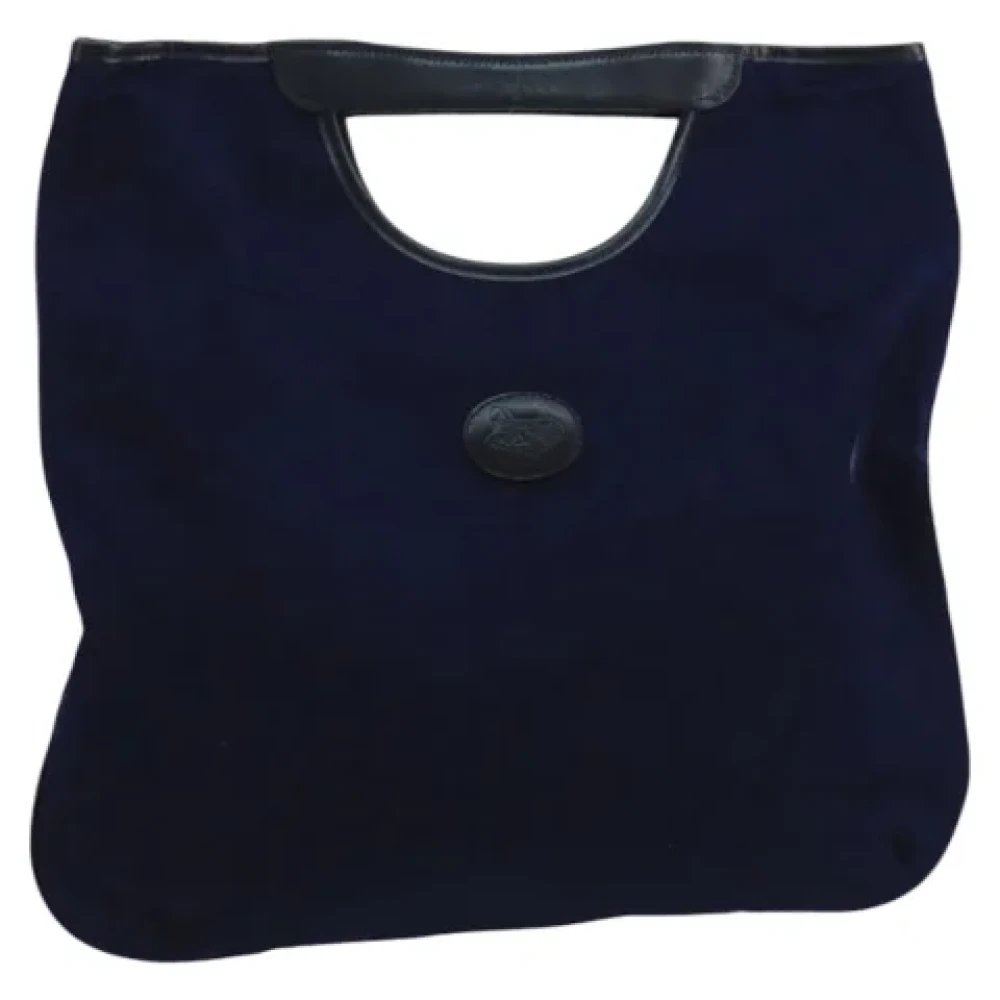 Celine Vintage Pre-owned Canvas handbags Blue Dames