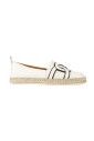 espadrilles-en-cuir-blanc-avec-chaine