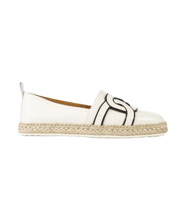 espadrilles-en-cuir-blanc-avec-chaine
