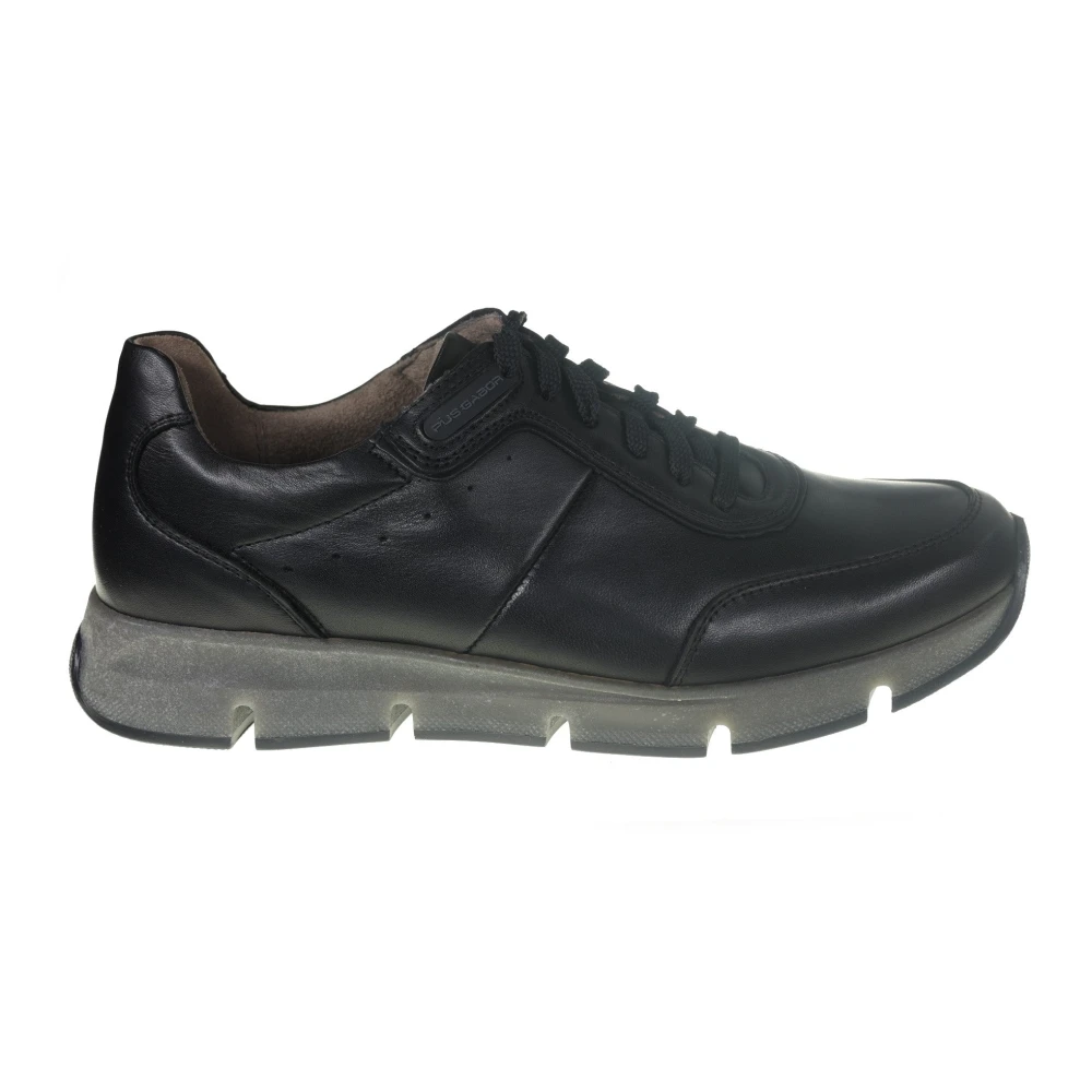 Gabor Leren Sneaker Wandelschoen Heren Schoenen Zwart