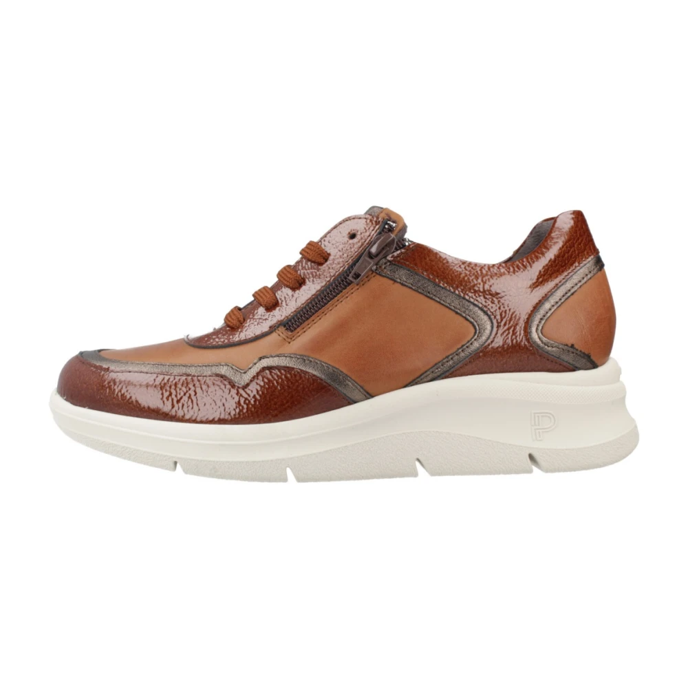 Pitillos Sportieve Sneakers 10910P Deportivo Dames Schoenen Bruin