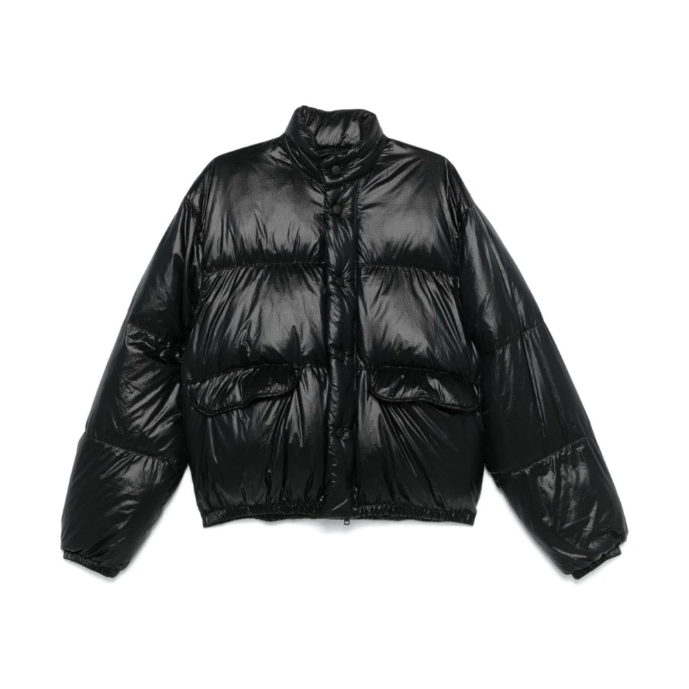 Our Legacy Zwarte Tech Inhale Puffa Jas Black Heren