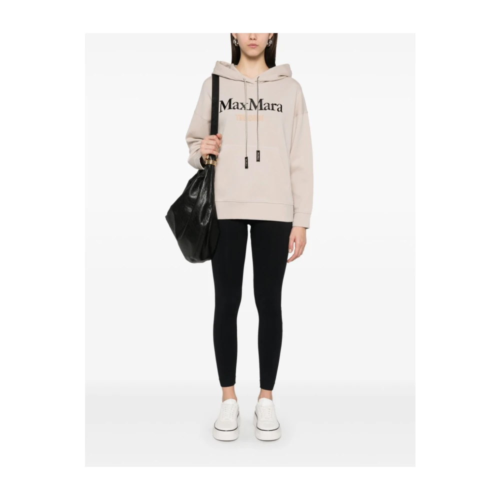 Max Mara Beige Hoodie met Zak Beige Dames
