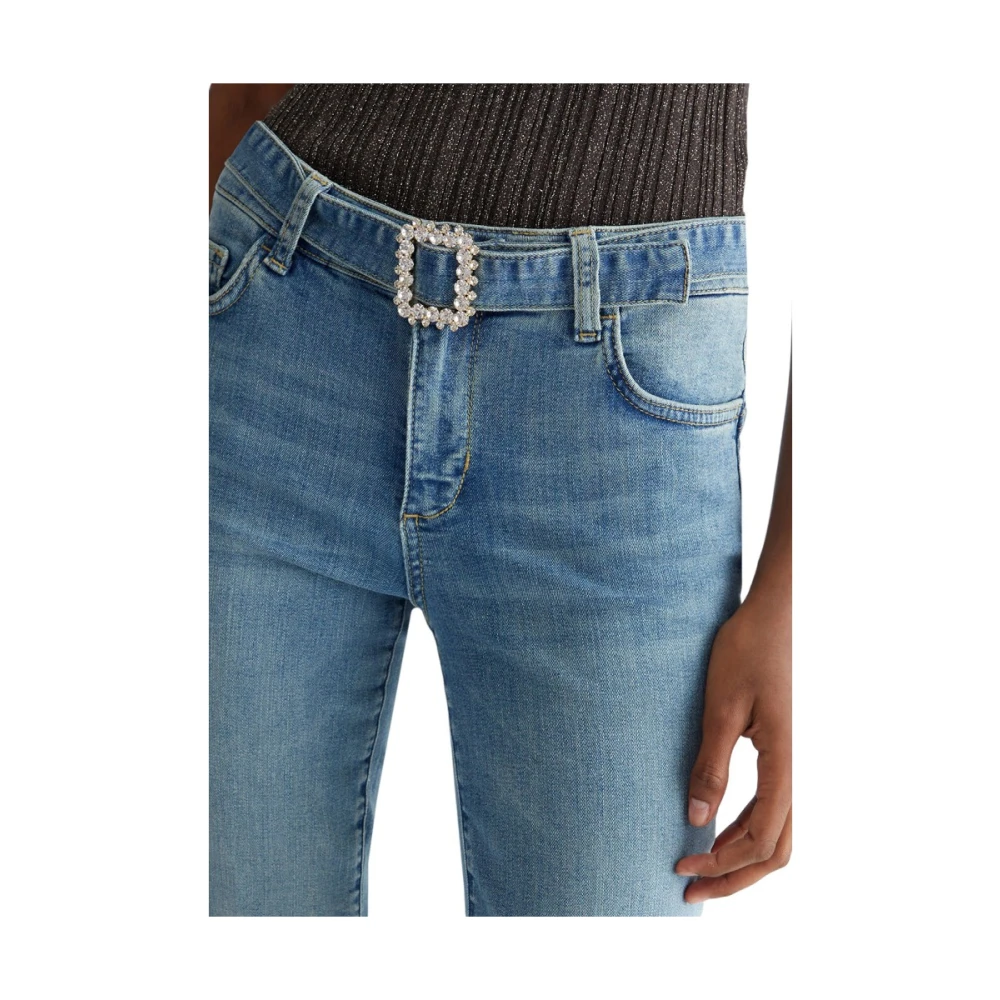 Liu Jo Denim Blauwe Stijlvolle Broek Blue Dames