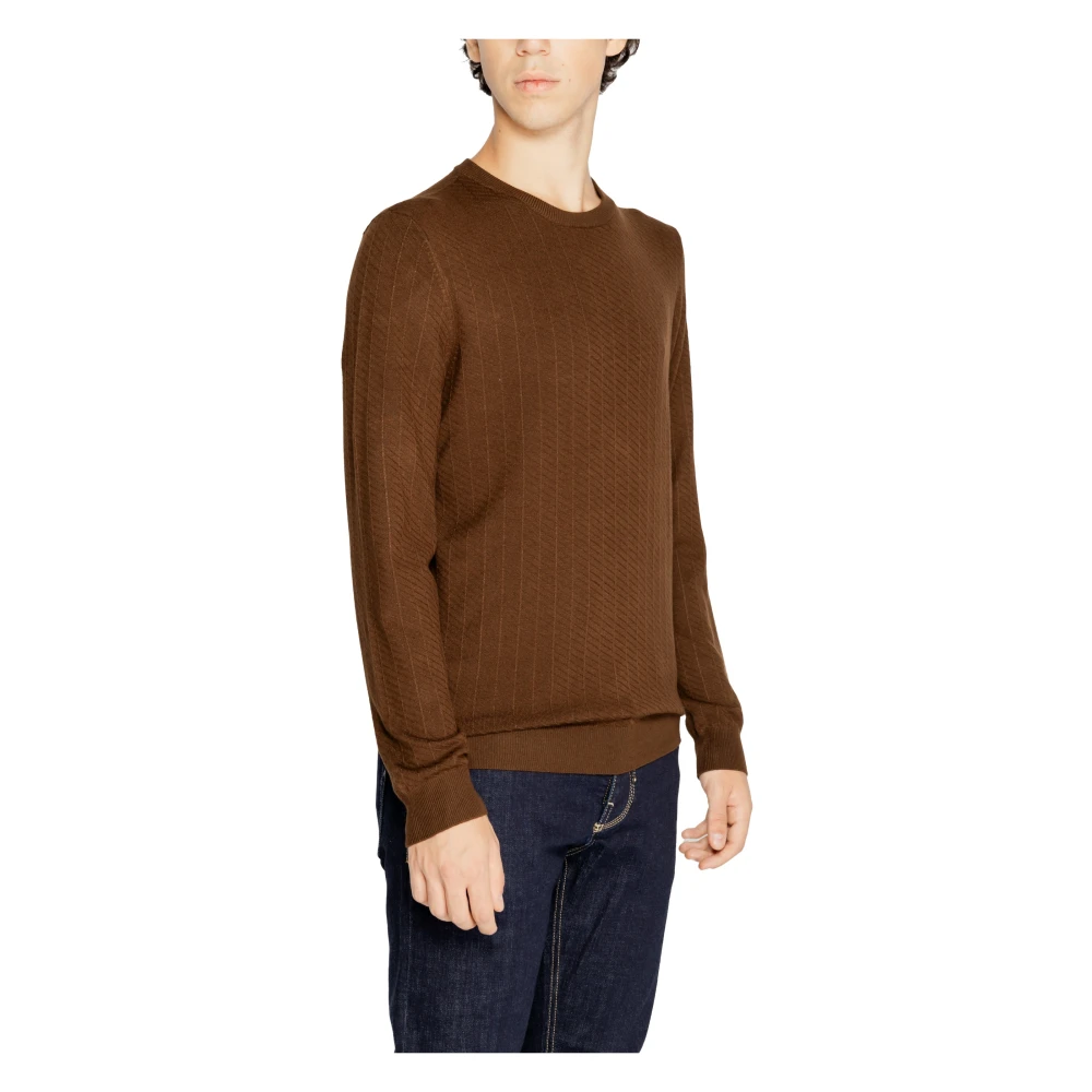 Antony Morato 3D Viscose Blend Herentrui Brown Heren