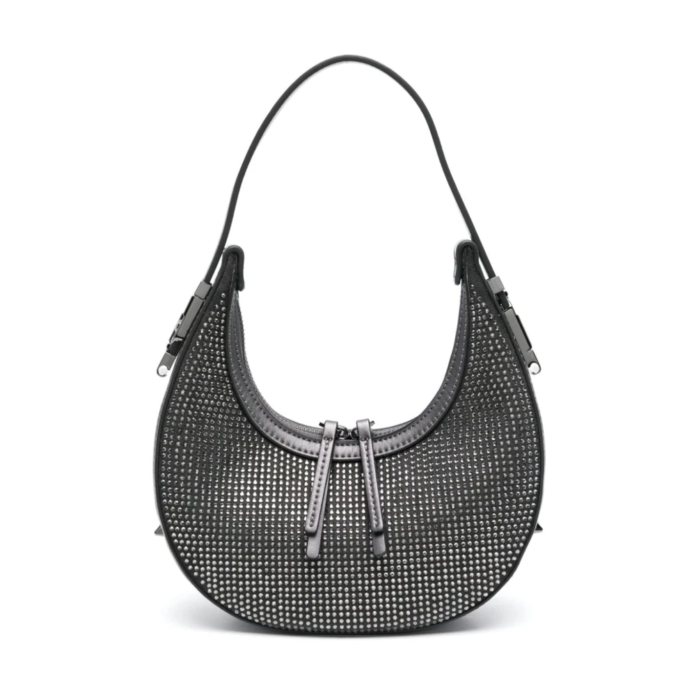 Liu Jo Eco-leer Maan Ontwerp Tas met Strass Gray Dames