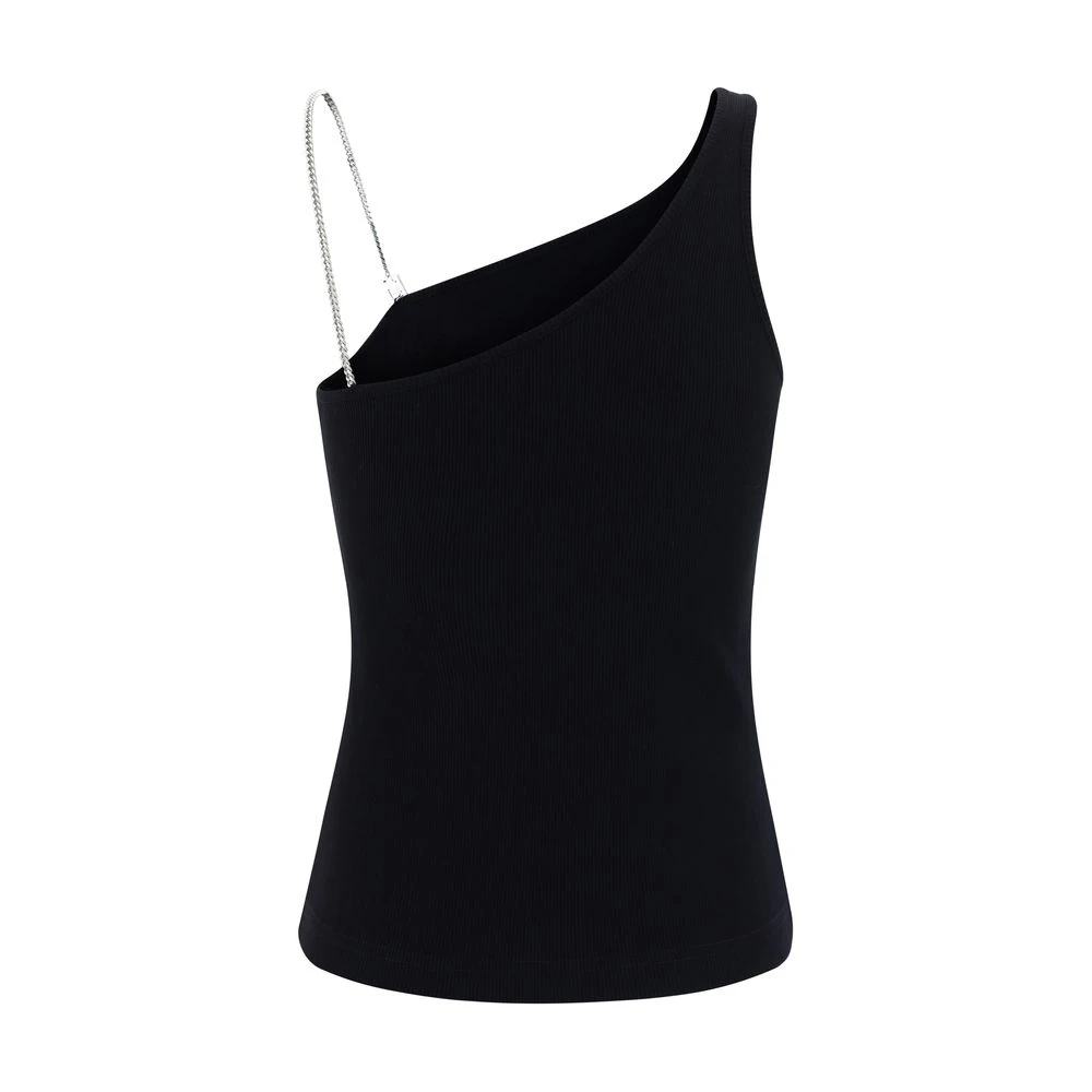 Givenchy Getailleerde Mouwloze Top met Kettingdetail Black Dames