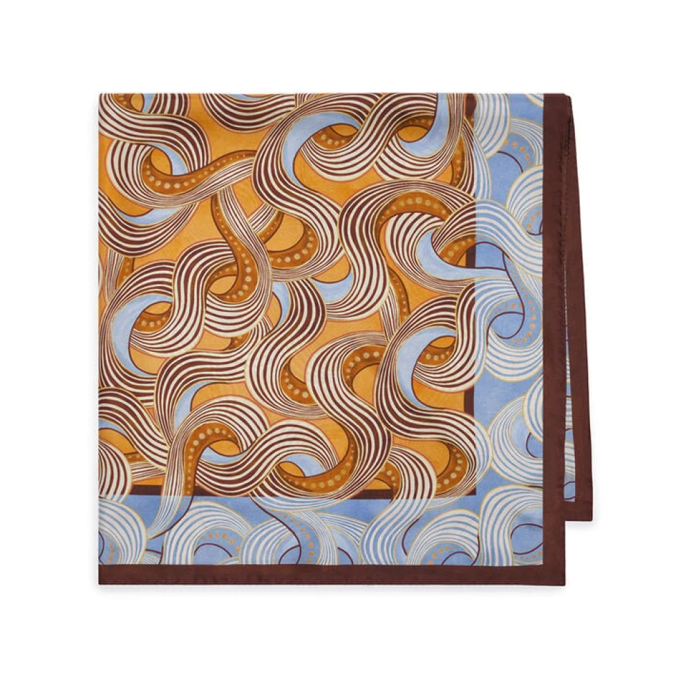 Maliparmi Women's Brown Collection Print Scarf 90X90