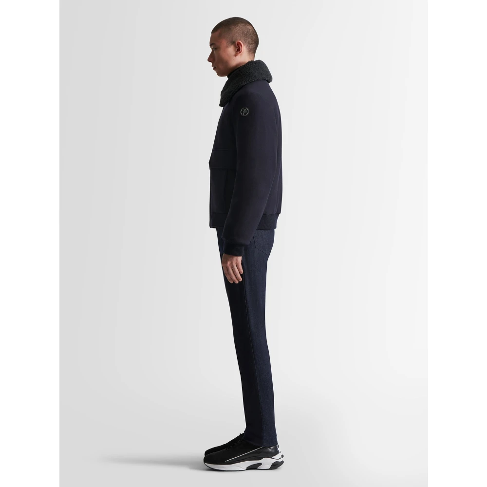 Fusalp Wollen Blouson Blue Heren