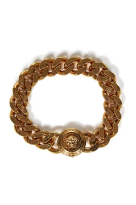 Gyllene Kedjearmband med Medusa-spänne